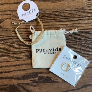 pura vida bracelet and ring
